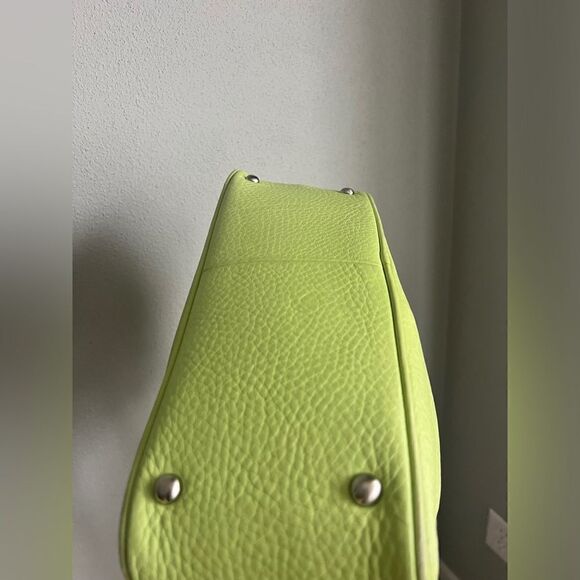 Like new!  Soft Lime Green MCM Hobo Shoulder Bag and MCM Dustbag - Picture 11 of 13